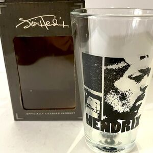 Collectors Beer Glass Jimi Hendrix Glass Tumbler, Official Licensed Product